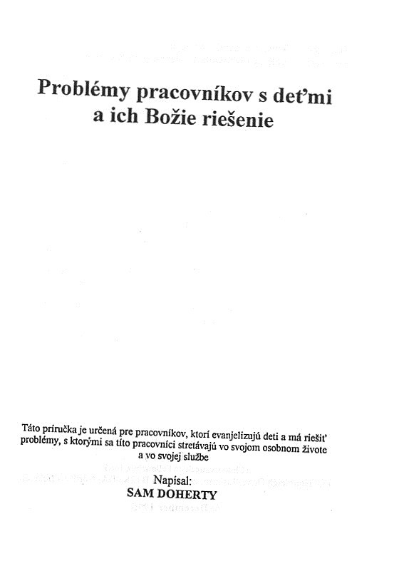 S. Doherty: Problémy pracovníkov s deťmi
