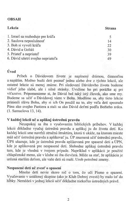 Dávid I - text