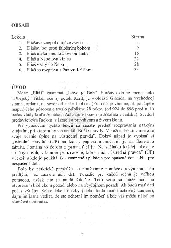 Eliáš - text