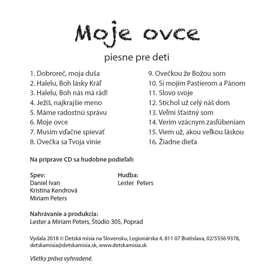 Moje ovce CD